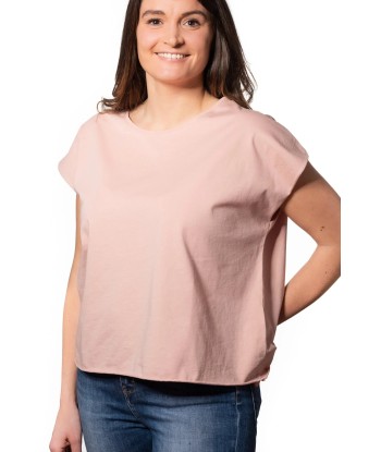 Tee shirt en coton bio ROCKY SUNY vieux rose Comparez et commandez 