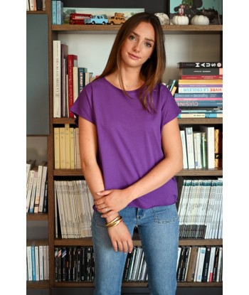 Tee shirt en coton bio ROCKY SUNY purple rain l'achat 