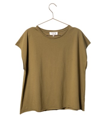 Tee shirt en coton bio ROCKY SUNY vert bronze les muscles