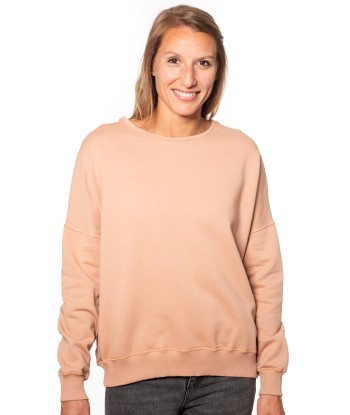 Sweat en coton bio SUNY ESSENTIEL rose ancien pour bénéficier 