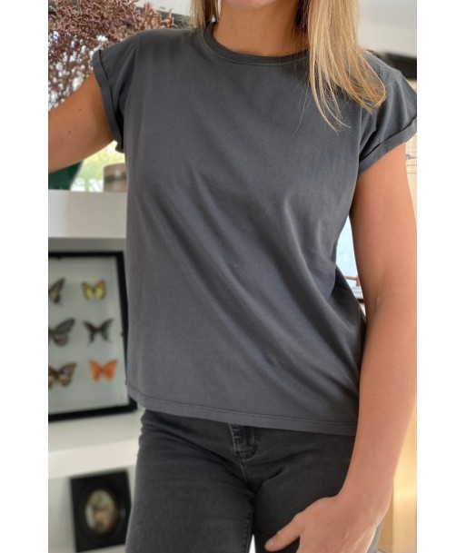 Tee shirt en coton bio SUPER SUNY anthracite prix