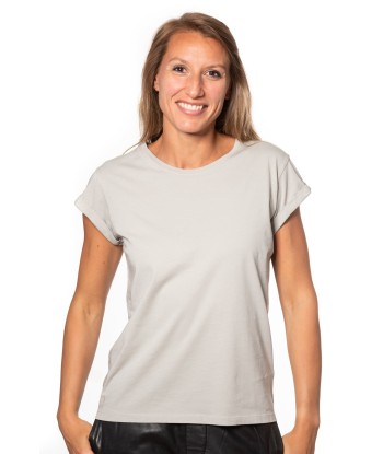 Tee shirt en coton bio SUPER SUNY gris nuage 2024