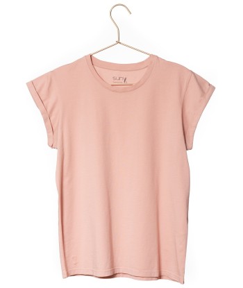 Tee shirt en coton bio SUPER SUNY vieux rose du meilleur 