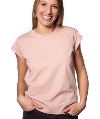 Tee shirt en coton bio SUPER SUNY vieux rose du meilleur 