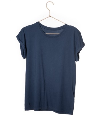 Tee shirt en coton bio SUPER SUNY bleu marine prix