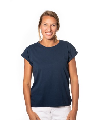 Tee shirt en coton bio SUPER SUNY bleu marine prix