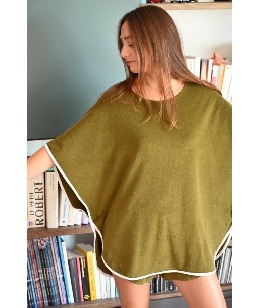 Cape de bain en éponge bouclette bio EDEN vert bronze En savoir plus