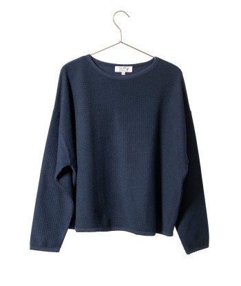 Sweat en coton bio ELSA bleu de prusse 50% de réduction en Octobre 2024