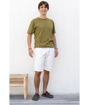 Tee shirt en coton bio ANTOINE vert bronze prix