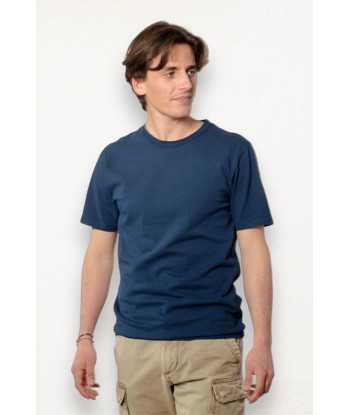 Tee shirt en coton bio ANTOINE bleu de prusse Dans la société mordern