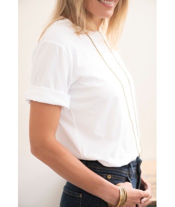 Tee-Shirt en Coton Bio Flora Blanc – Confort et Élégance Minimaliste | Suny basket pas cher