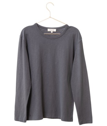 Tee shirt en coton bio FRED noir graphite prix