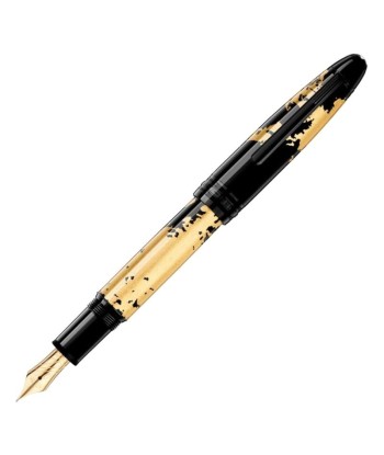 Stylo plume Meisterstück Solitaire motif feuille d'or, plume flexible Comment ça marche