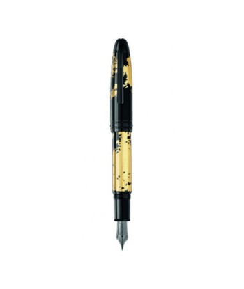 Stylo plume (M) Meisterstück Solitaire Calligraphie motif feuille d'or les ligaments