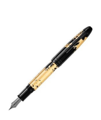 Stylo plume (M) Meisterstück Solitaire Calligraphie motif feuille d'or les ligaments