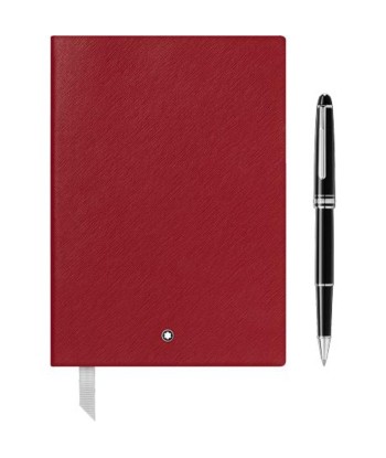 Coffret Avec Rollerball Meisterstück Platine Classique Et Carnet 146 Rouge Véritable concentré