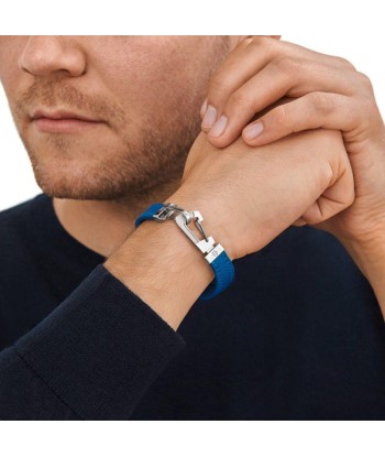 Bracelet homme Wrap Me en cuir bleu vous aussi creer 