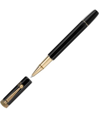 Rollerball Montblanc Heritage Egyptomania Special Edition noir brillant des détails fins