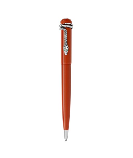 Stylo bille Montblanc Heritage Collection Rouge et Noir Special Edition Corail basket pas cher