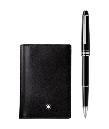 Coffret avec rollerball Meisterstück platiné Classique et porte-cartes de visite à soufflet le concept de la Pate a emporter 