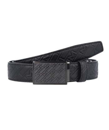 Ceinture Imprimée Boucle Plaque Montblanc Noire en ligne