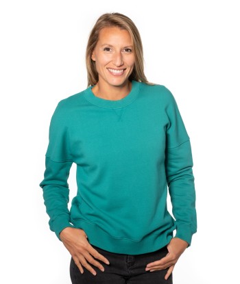 Sweat en coton bio ANTONIA vert émeraude En savoir plus