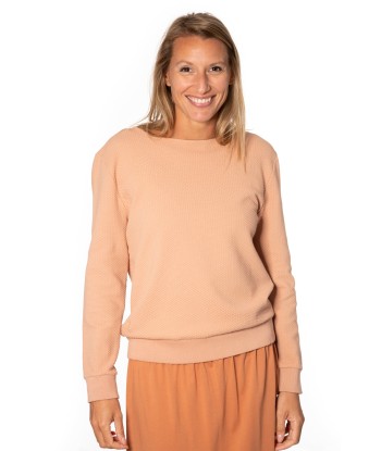 Sweat en coton bio SUNY JOLI D'ÉTÉ rose des sables acheter en ligne