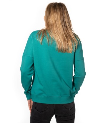 Sweat en coton bio ANTONIA vert émeraude En savoir plus