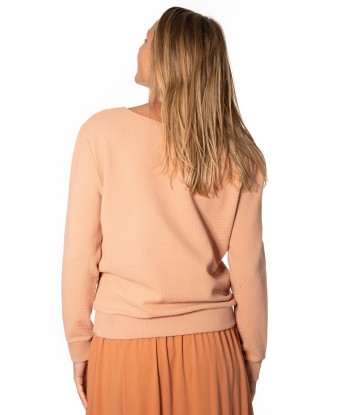 Sweat en coton bio SUNY JOLI D'ÉTÉ rose des sables acheter en ligne