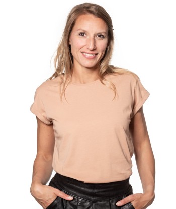 Tee shirt en coton bio SUPER SUNY rose des sables offre 