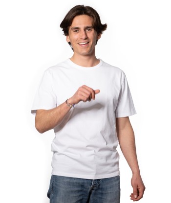 Tee shirt en coton bio ANTOINE blanc en ligne