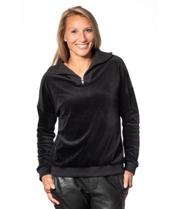 Pull en velours bio SUNY CAMIONNEUR noir vente chaude votre 