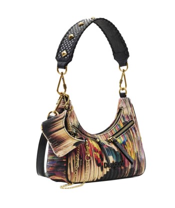 Petit sac hobo zippé en toile Desigual livraison et retour toujours gratuits