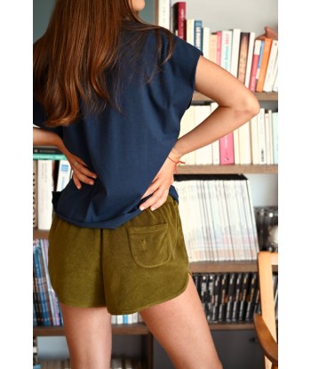 Short en éponge bouclette bio ELECTRA vert bronze prix pour 