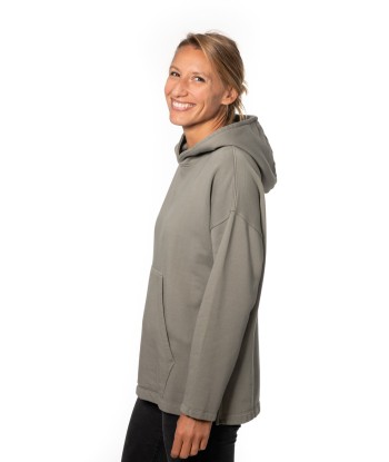 Hoodie en coton bio ALICE gris kaki les ctes