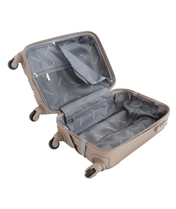 ALISTAIR Airo 2.0 – Valise Taille Cabine 52cm et Vanity – ABS Ultra légère et Résistante - Spécial Compagnie Low Cost – Garantie 2 ans – SAV en France - Champagne hantent personnes