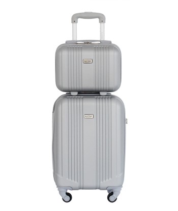 ALISTAIR Airo 2.0 – Valise Taille Cabine 52cm et Vanity – ABS Ultra légère et Résistante - Spécial Compagnie Low Cost – Garantie 2 ans – SAV en France -  Silver france