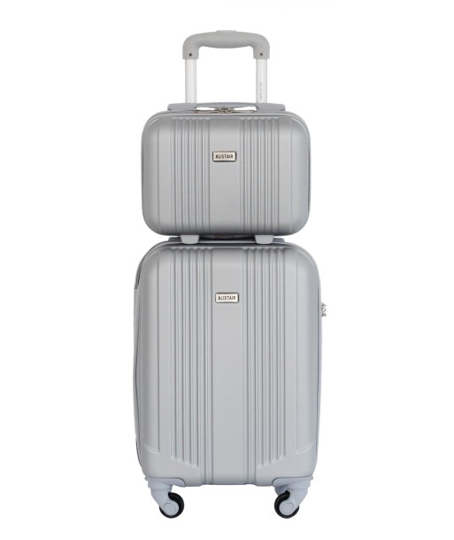 ALISTAIR Airo 2.0 – Valise Taille Cabine 52cm et Vanity – ABS Ultra légère et Résistante - Spécial Compagnie Low Cost – Garantie 2 ans – SAV en France -  Silver france