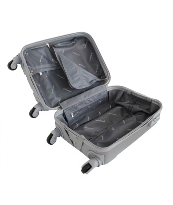 ALISTAIR Airo 2.0 – Valise Taille Cabine 52cm et Vanity – ABS Ultra légère et Résistante - Spécial Compagnie Low Cost – Garantie 2 ans – SAV en France -  Silver france