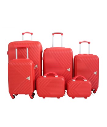 Alistair « Iron » Set de 4 Valises 50cm-55cm-65cm-75cm + Vanitys S et XS – Rouge plus qu'un jeu 