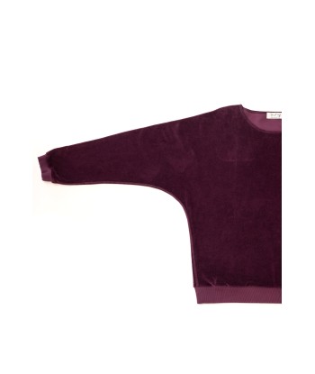 Pull en velours bio DONA prune Véritable concentré