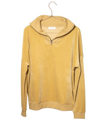 Pull en velours bio SUNY CAMIONNEUR bronze terre Le MVP de beaucoup