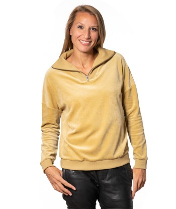 Pull en velours bio SUNY CAMIONNEUR bronze terre Le MVP de beaucoup