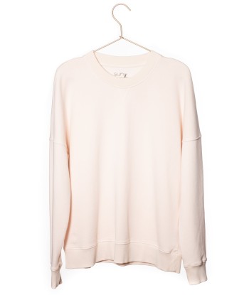 Sweat en coton bio ANTONIA rose poudre ou a consommer sur place