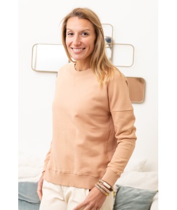 Sweat en coton bio ANTONIA rose des sables Découvrez la collection