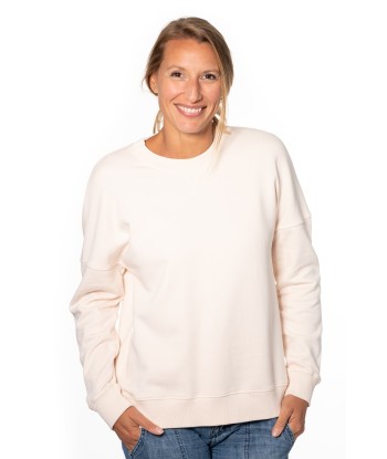 Sweat en coton bio ANTONIA rose poudre ou a consommer sur place