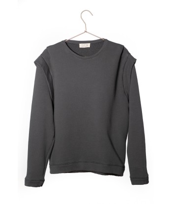 Sweat en coton bio BRITT anthracite le concept de la Pate a emporter 