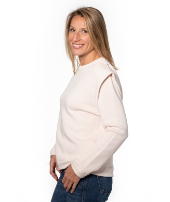 Sweat en coton bio BRITT rose poudre Par le système avancé 