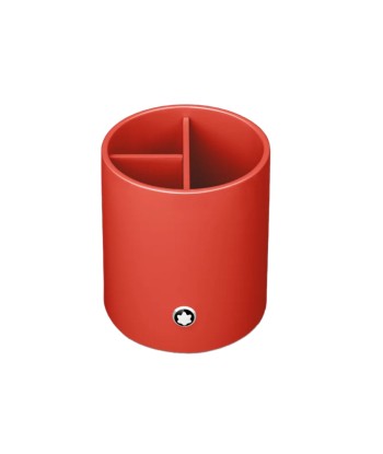 Porte-stylo rond laqué en teinte corail basket pas cher