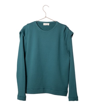 Sweat en coton bio BRITT vert pin pas cher chine